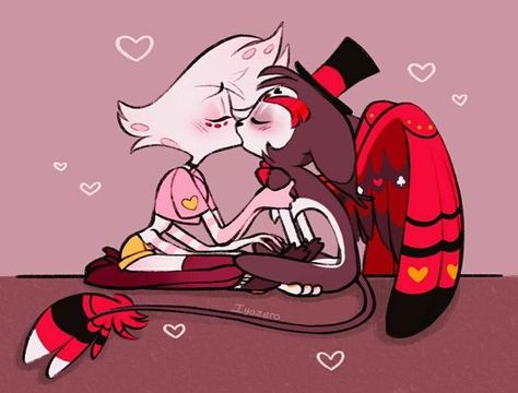 #angeldust #hazbinhotel #alastor #hazbinhotelangeldust #hazbinhotelfanart #alastorhazbinhotel #charlie #hazbin #husk  #hazbinhotelvaggie #hazbinhotelhusk #art #fanart #cherribomb #angel #sirpentious #niffty #hazbinhotelart #angeldustedit #huskhazbinhotel Huskerdust Kiss, Angle X Husk, Husker Dust, Hazbin Hotel Husk, Pop Characters, Angel Kisses, Chinese Cartoon, Hotel Trivago, Art Fanart