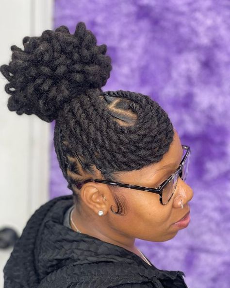 Nubian Hairstyles, Loc Buns, Black Locs, Short Dreadlocks Styles, Dreadlocks Hairstyles, Loc Updo, Dread Styles, October Books, Locs Styles