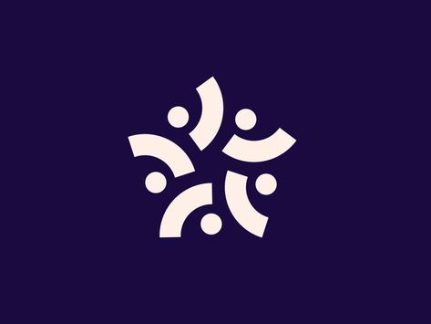 Hi There, 15Five by Focus Lab on Dribbble Happy Logo Design Ideas, Movement Logo Design, Connect Logo Design, People Logo Design, 손 로고, Segi Lima, Group Logo Design, Connection Logo, Collaboration Logo