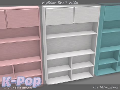 The Sims Resource - MyStar Shelf Wide Ts4 Bookshelf Cc, Sims 4 Shelf Cc Patreon, Sims 4 Cc Shelves, Sims 4 Shelf Cc, Niche Shelves, Cc Folder, Cc Furniture, Corner Bookshelves, Free Sims 4