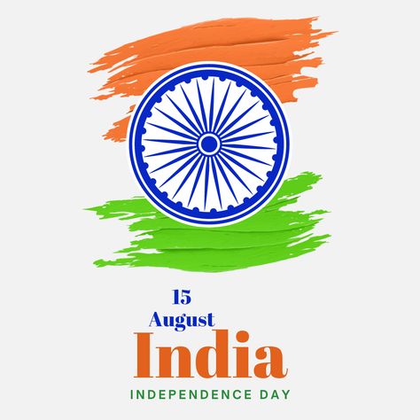 See more templates in my Canva portfolio 👉 https://partner.canva.com/olegnik ⭐️ This design meets the following characteristics: orange green white blue illustrated traditional brush stroke balanced indian independence day celebrations 15 august greeting india independence chakra flag instagram post festival India Background, India Republic Day, Republic Day Photos, Indian Republic Day, Patriotic Posters, Republic Day Indian, Happy Independence Day Images, Indian Flag Wallpaper, Republic Day India