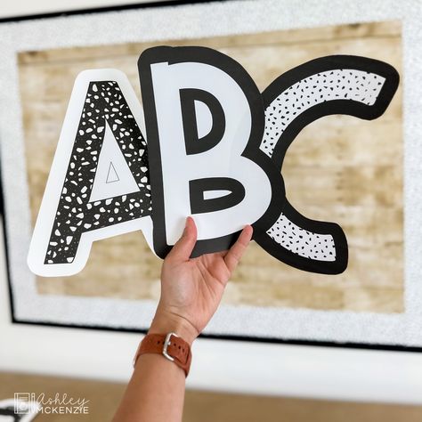 Brag Board Bulletin Board, Better Than Paper Bulletin Board Ideas, Black And White Terrazzo, Better Than Paper, Ashley Mckenzie, Brag Board, White Terrazzo, Bulletin Board Ideas, Board Ideas