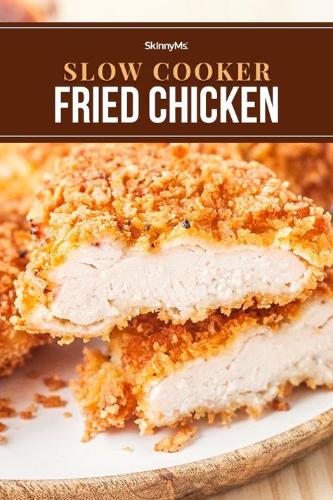 Slow Cooker Fried Chicken Bland Diet Recipes, Crock Pot Bread, Slow Cooker Bread, Chicken Cooking, Healthy Chicken Recipes Easy, Summer Eats, Fried Chicken Recipe, Crockpot Cooking, Easy Summer Meals