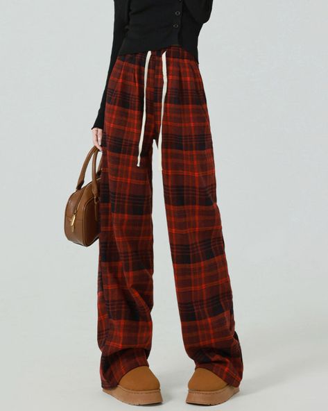 Vintage Red Plaid Pants Elevate your wardrobe with our Vintage Red Plaid Pants. Crafted with a stylish vintage design, these pants are perfect for making a statement. The festive red plaid adds a touch of elegance to your outfit, making it perfect for any occasion. Elevate your style with these red plaid pants. Size:• S: Waist: 64-76cm/ 25.2-29.9 in. Hips: 114cm/ 44.9 in. Length: 104cm/ 40.9 in• M: Waist: 68-80cm/ 26.8-31.5 in. Hips: 118cm/ 46.5 in. Length: 106cm/ 41.7 in• L: Waist: 72-84cm/ 28.3-33.1 in. Hips: 122cm/ 48.0 in. Length: 108cm/ 42.5 in• XL: Waist: 76-88cm/ 29.9-34.6 in. Hips: 126cm/ 49.6 in. Length: 110cm/ 43.3 inMaterial: Cotton. Polyester Red Plaid Pants, Platform Mary Janes, Platform Slippers, Red Pants, Plaid Pants, Kawaii Clothes, Dress With Cardigan, Grunge Fashion, Red Plaid