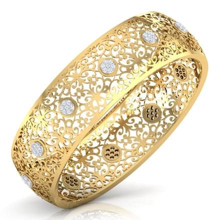 Aira Cutwork Bangle Jewellery India Online - CaratLane.com Caratlane Jewellery Bangles, Caratlane Jewellery, Diamond Jewellery Designs, Jewellery Bangles, Jewellery For Men, Designer Diamond Jewellery, Jewelry Set Design, Bangles Design, Necklaces And Bracelets