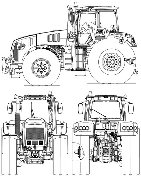 Belarus 3525 tractor 2019 Blueprint - Download free blueprint for 3D modeling Tractor Blueprint, Blueprint For 3d Modeling, Tractor Drawing, Garden Tools Diy, Paper Model Car, Egypt Map, Spirit Tattoo, Boy Coloring, Trailer Plans