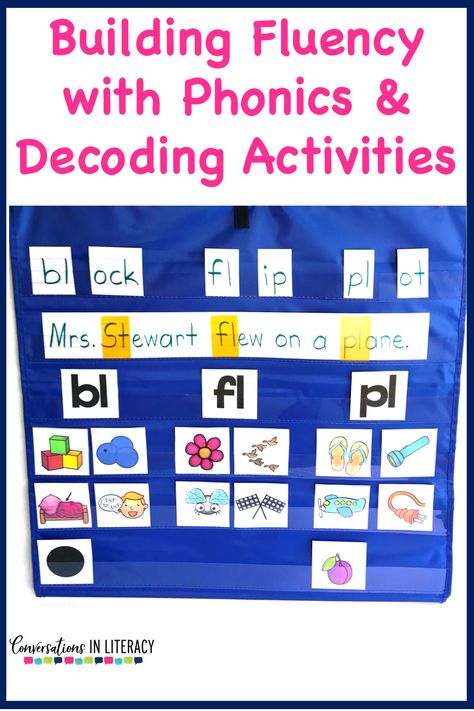 Building fluency with phonics and decoding activities. Hands on onset and rime activities for kindergarten, first grade, second grade, and third grade.  Great for guided reading word work and struggling readers. #guidedreading #fluency #conversationsinliteracy #comprehension #phonics  #decoding #classroom #elementary #thirdgrade #secondgrade  #kindergarten #firstgrade #comprehensionstrategies #anchorcharts #readinginterventions 2nd grade, 3rd grade Decoding Words Activities, Onset And Rime Activities, Onset And Rime, Decoding Activities, Reading Intervention Activities, Reading Fluency Activities, Word Work Kindergarten, Phonics Cards, Fluency Activities