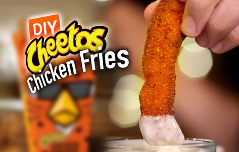 Bk Chicken Fries, Cheeto Chicken, Cheetos Chicken, Healthy Junk Food, School Meal, Chicken Fries, Chicken Milk, Fast Food Items, Stuffed Whole Chicken