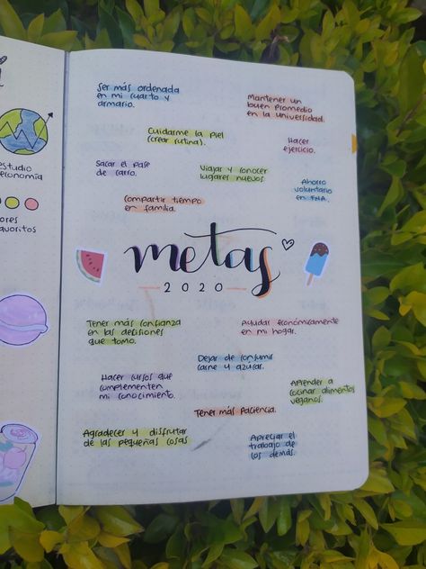 Idea colorida | Para empezar nuestro Bullet Journal de la mejor manera 🙉 Jornal Idea Aesthetics 2023, Bullet Jornal Ideias Aesthetic, Bullet Jurnal Inspirasi, Journal 2023 Ideas, Ideas Para Boulet Journal, Ideas De Manualidades Aesthetic, Planner Aesthetic Ideas, Bullet Journal Ideas Español, Bulett Jornal Ideas