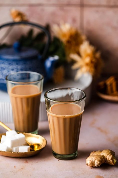 Spiced Tea Recipe, Masala Chai Recipe, Vegan Pantry, Masala Tea, Chai Recipe, Indian Tea, Masala Chai, Ginger Tea, Food Pantry