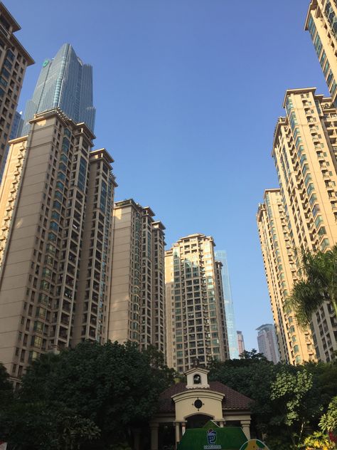 a modern apartment building. #china #buildings #apartment China Apartment Buildings, Beijing Apartment, China Apartment, Chinese Apartment, Apartment Building Exterior, Modern Apartment Building, Japan Apartment, Apartments Exterior, Apartment Exterior