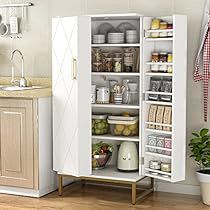 Freestanding Kitchen Storage, Freestanding Kitchen Pantry, Kitchen Pantry Cupboard, White Pantry, Freestanding Storage Cabinet, Pantry Cabinets, Pantry Storage Cabinet, Freestanding Storage, Kitchen Pantry Storage