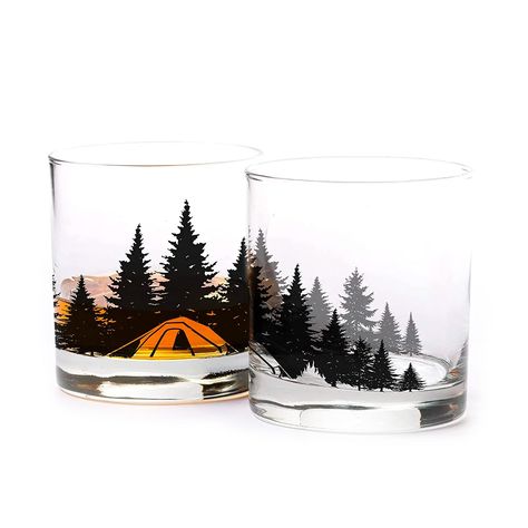 Price: $31.00#black #lantern #whiskey #glasses #handmade #whiskey #glass #glasses #camping #woods #cocktail #kitchen #screen #printed #cabin #decor Camping In The Woods, Pine Tree Forest, Whiskey Glasses Set, Kitchen Cups, Coffee Glasses, Rocks Glasses, Black Lantern, Bar Glasses, Whiskey Glass