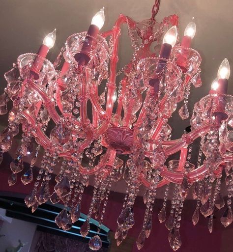 Chandelier Aesthetic, Girly Pink Aesthetic, Teen Girl Bedroom Ideas, Girl Bedroom Ideas, Pink Chandelier, Pink Things, Teen Girl Bedroom, Never Forgotten