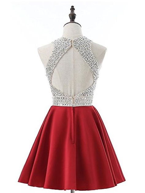 Short Party Dress Formal, Halter Homecoming Dresses, Halter Homecoming Dress, Homecoming Dresses Sparkly, Mini Prom Dresses, Red Homecoming Dresses, Prom Dresses 2018, Mini 8, Short Party Dress