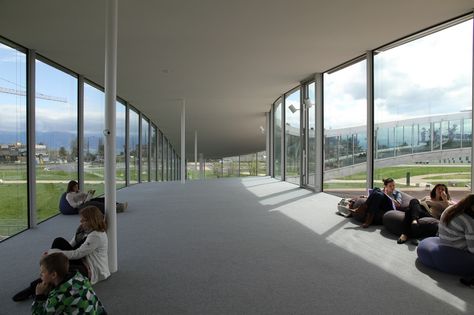 Rolex Learning Center - SANAA, Sejima - 2011 Rolex Learning Center, Exhibition Project, Observation Deck, Book Shop, Meeting Room, A Bar, Contemporary Architecture, A Book, Rolex