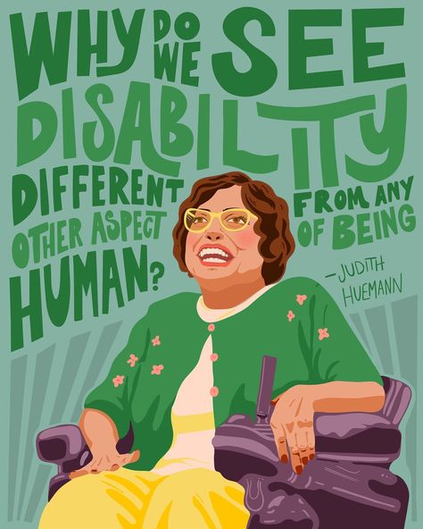 Happy International Women’s Day folks! This is post 1/3 (probably?) for today. If you do nothing else today, I’d highly recommend taking a few minutes to read up on some powerful women. Why not start with disability advocate Judy Huemann? Huemann died about a year ago, but during her life she became known as “The mother of the disability rights movement” and was a compassionate educator and power behind the inclusion of disability rights in international development. #internationalwomensday... Social Work Posters, Disabled Character Art, Shape Worksheets For Preschool, Activism Art, Disabled Women, Protest Posters, Inclusive Education, Awareness Poster, Deaf Culture