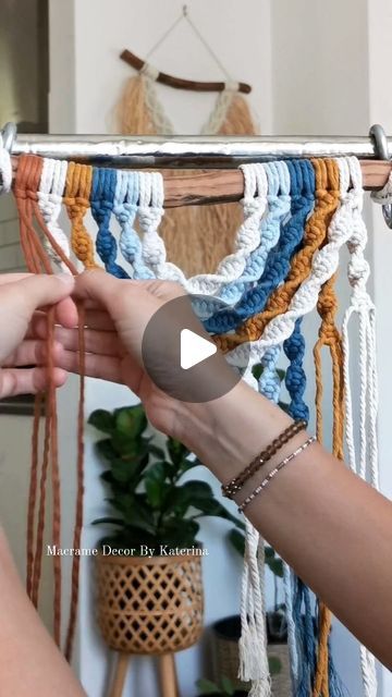 Macrame Decor By Katerina on Instagram: "Insight into making macrame rainbow with feathers . . . #macrametutorial #macramepattern #macramerainbow" Making Macrame, Macrame Feathers, Rainbow Macrame, Macrame Rainbow, Macrame Decor, Macrame Tutorial, Macrame Projects, Macrame Patterns, Feathers