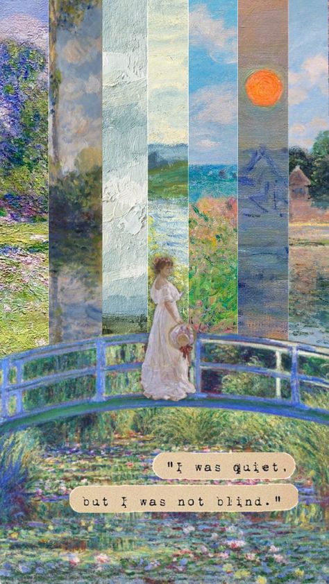 Art Impressionism Paintings, Claude Monet Phone Wallpaper, Impressionism Quotes, Monet Backgrounds, Monet Wallpaper Aesthetic, Monet Drawings, Monet Moodboard, Monet Paintings Aesthetic, Claude Monet Paintings Wallpaper