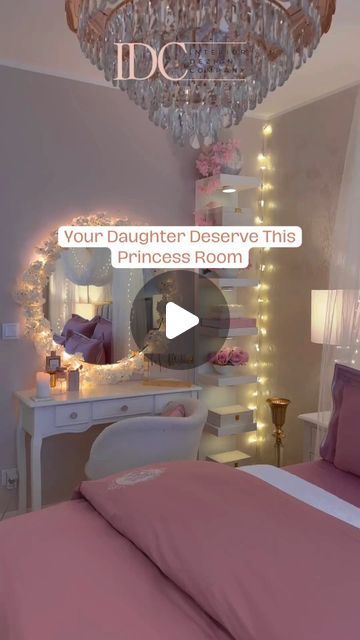 Interior Dezign Company on Instagram: "Imagine having a perfect pink themed room for your daughter🎀.... Yes, you are right it feels beautiful💕. But wait! why just think let's create one for your princess and she will definitely going to love her room 🏰

#PinkThemedRoom #MyPrincessDeservesTheBest #CreatingDreamySpaces #TransformYourSpace #InstaDesig #interiordezigncompany #interiortips #kidsroom" Girly Room Ideas For Teens, Pink Themed Room, Girly Decor, Princess Room, Themed Room, Perfect Pink, Decor Black, Muslim Girls, Room Themes