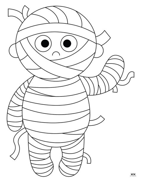 Get into the Halloween spirit with these printable mummy coloring pages and templates for your little ones. 100% FREE! Print from home! Mummy Template Free Printable, Mummy Printable Template, Mummy Template, Mummy Coloring Pages, Free Printable Halloween Coloring Pages For Kids, Skeleton Coloring Pages Free Printable, Halloween Mazes For Kids Free Printable, Frankenstein Pictures, Printable Halloween Activity Sheets