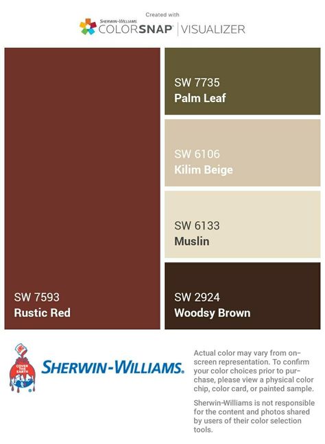 Rust Red House Exterior, Cream Siding House Color Schemes, Toile Red Sherwin Williams, Dark Red House Exterior Paint, Marooned Sherwin Williams, Farmhouse Red Paint Colors Interior, Sherwin Williams Marooned, Rustic Red Color Palette, Sherwin Williams Exterior Paint Colors With Red Brick