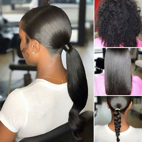 How Long Does a Silk Press Last & 5 Keys to Making it Last Longer - Voice of Hair Weave Ponytail Hairstyles, Sleek Ponytail Hairstyles, Classy Hairstyles, Asymmetrical Hairstyles, Natural Hairstyle, Sew Ins, Forest Theme, Fringe Hairstyles, Silk Press