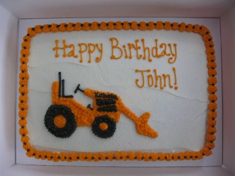 Kubota tractor cake Cake For Men, Happy Birthday John, Tractor Cake, Tractor Party, Kubota Tractor, Kubota Tractors, Cakes For Men, Piece Of Cakes, 8th Birthday