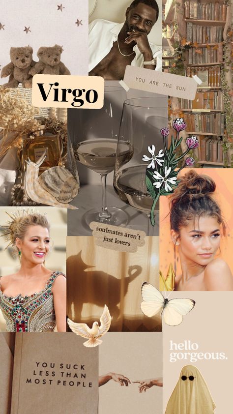 Virgo Ascendant Aesthetic, Virgo Women Aesthetic, Virgo Esthetics, Venus In Virgo Aesthetic, Virgo X Scorpio, Virgo Sun Aesthetic, Venus In Virgo Style, Virgo Collage, Virgo Rising Aesthetic