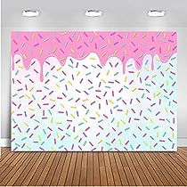 Donut Backdrop, Paper Curtain, Donut Party Decorations, Baby Birthday Party Decorations, Sprinkles Design, Pink Girl Birthday, Grown Up Parties, Baby Shower Photography, Sprinkle Party