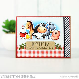 Circle Doodles, Barn Animals, Barnyard Birthday, Photo Album Craft, Mft Cards, Mft Stamps, Photo Album Scrapbooking, Sketch Challenge, Copic Coloring