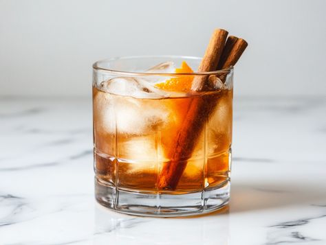 Autumn Rum Old Fashioned Recipe Rum Old Fashioned, Aged Rum, Fish Sandwich, Rum Cocktail, Fall Cocktails, Spiced Rum, Caramel Flavoring, Dessert Appetizers, Delicious Cocktails