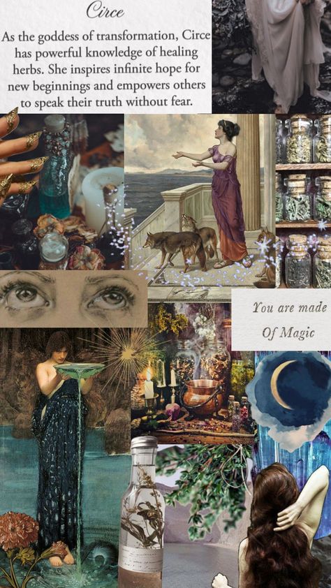 #circe #goddess Circe Goddess Greek Mythology, Circe Goddess Aesthetic, Circe Aesthetic Goddess, The Muses Aesthetic, Circe Goddess Art, Circe Goddess Tattoo, Circe And Telemachus, Circe Fanart, Circe Book