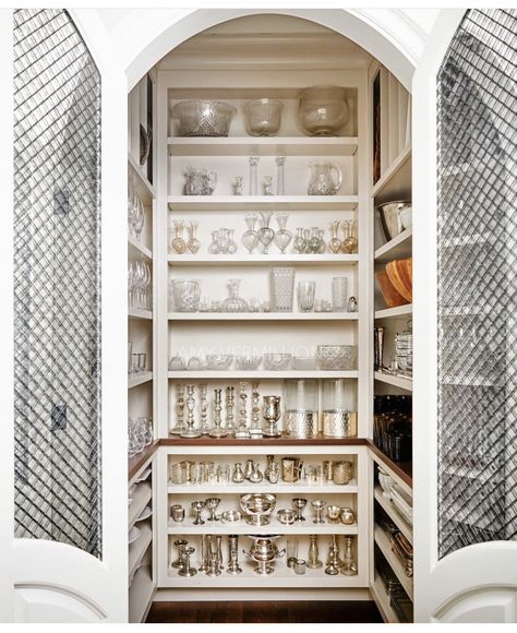 Entertainment Closet, Dish Closet, China Pantry, Repurposed China Cabinet, Silver Closet, Party Pantry, White China Cabinets, China Room, Dish Room