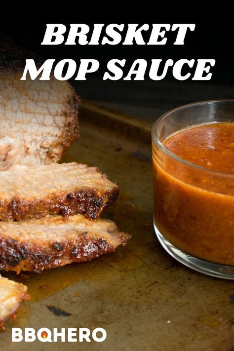 Brisket Sauce Recipe, Brisket Fries, Mop Sauce Recipe, Pulled Pork Barbecue Sauce, Smoked Jerky, Best Brisket, Brisket Burger, Bbq Sauce Homemade Easy, Mop Sauce