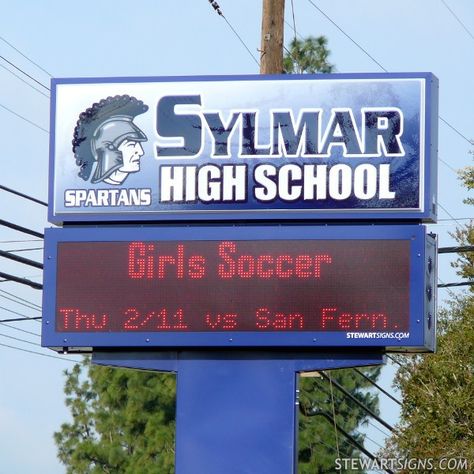 Sylmar High class of '82 High School Photos, Church Signs, San Fernando Valley, School Signs, Led Signs, Signed Photo, High Class, Southern California, Childhood Memories