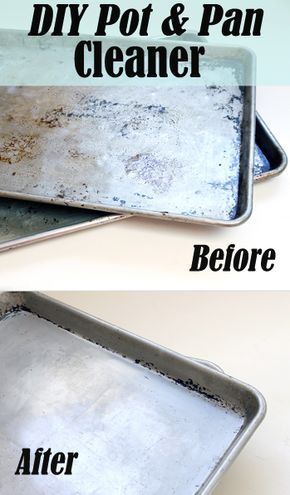 Cookie Sheets, Cleaner Recipes, Homemade Cleaning Products, Natural Cleaners, Diy Pots, Household Cleaning Tips, Cleaning Recipes, Diy Cleaners, Cleaners Homemade