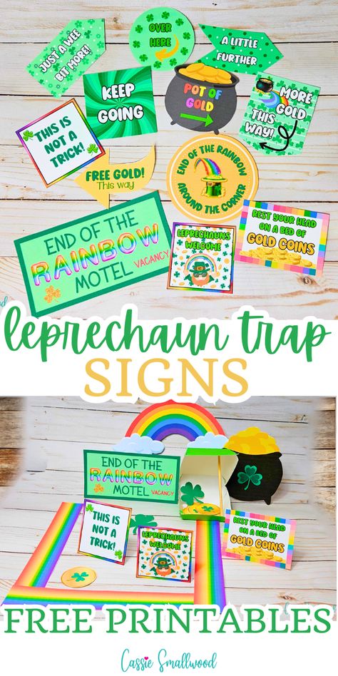 free printable leprechaun trap signs Printable Leprechaun Trap, Simple Leprechaun Trap, Leprechaun Trap Printable Free, Leprechaun Trap Printable, How To Catch A Leprechaun, Lepercaun Traps Easy, How To Catch A Leprechaun Activities, Easy Leprechaun Trap, Diy Leprechaun Trap