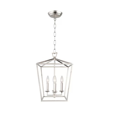 Gracie Oaks Neslisah 4 - Light Lantern Geometric Chandelier | Wayfair Caged Chandelier, Flat Panel Doors, Laminate Cabinets, Kitchen Island Pendant, Lantern Chandelier, Hanging Pendant Light, Geometric Chandelier, Traditional Chandelier, Kitchen Island Pendants