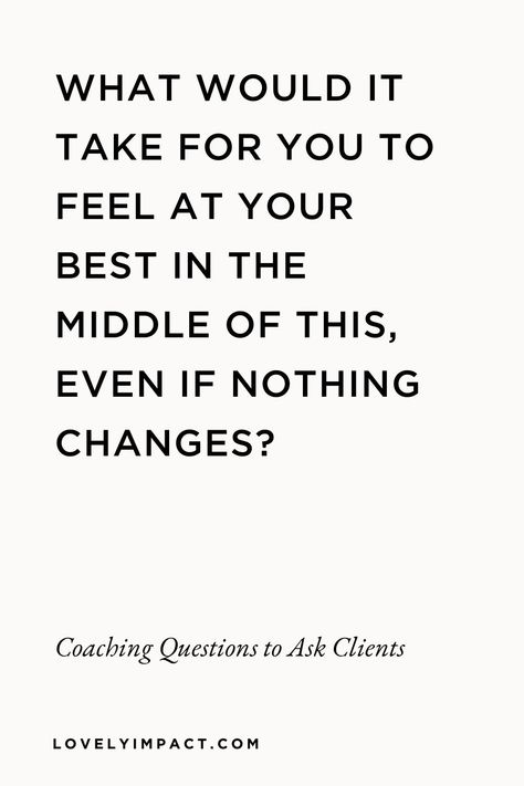 Today on the blog, we’ll be sharing some of our favorite coaching questions that help clients who are resistant to change. ❤ 9 Coaching Questions to Help Your Clients Accept The Unchangeable by Lovely Impact | coaching questions ideas, coaching tools, coaching skills, life coaching tools, personal development, life coach Feeling Heard, Coaching Content, Feeling Ignored, Coaching Questions, Coaching Clients, Coaching Skills, Wellness Coaching, Life Coaching Tools, Branding Coach