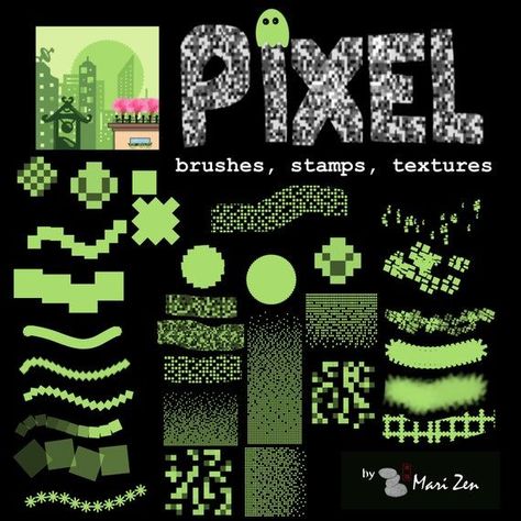 Procreate Brushes for Pixel Art Brushes for Procreate - Pixel Brush Stamp - Pixel Texture Brush -Pixel Art Brushes for Procreate Pixel Brush Procreate, Pixel Art Procreate, Pixel Brush Ibis Paint, Pixel Art Texture, Procreate Brushes Free Download, Pixel Art Sprite, Pixel Texture, Pixel Brush, Procreate Ipad Tutorials