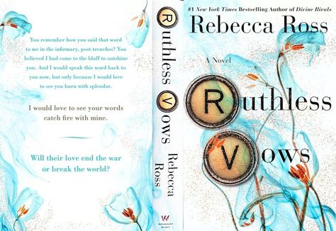 Ruthless Vows Full Digital Book Cover Book Jar, Tbr Jar, Digital Book Cover, Books Template, Diy Tiny Books, Book Rebinding, Book Spread, Rebecca Ross, Ya Book Covers