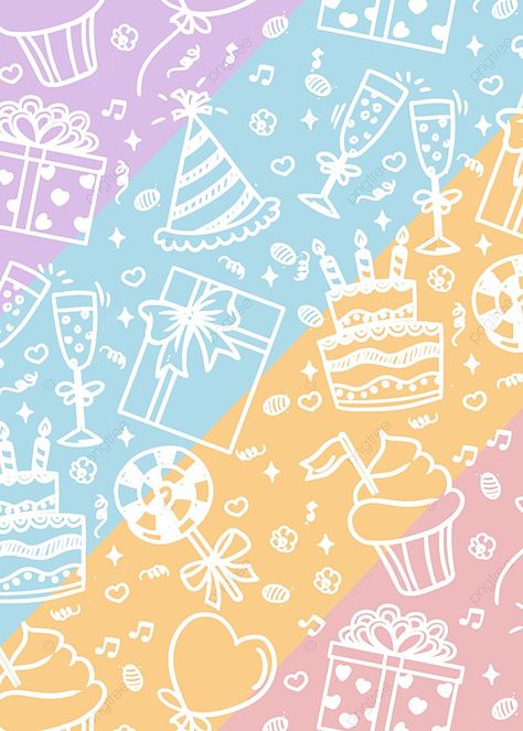 Background Cool, Cake Wallpaper, Floral Wreath Wedding, Birthday Post Instagram, Birthday Wallpaper, Wallpaper Iphone Neon, Birthday Posts, Cartoon Gift, Birthday Template