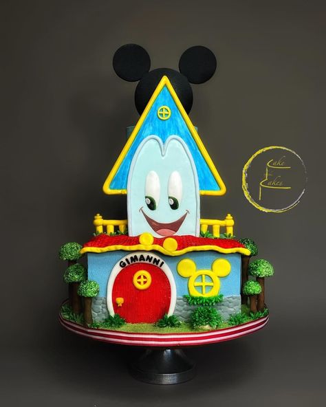 Mickey Mouse And Friends Birthday Cake, Mickey Club House Cake, Mickey Mouse Club House Cakes, Mickey And Friends Cake, Mickey Mouse Fun House Party, Mickey Mouse Clubhouse Birthday Cake, Mickey Mouse Funhouse Birthday, Mickey Mouse Fun House, Mickey Mouse Funhouse Birthday Cakes