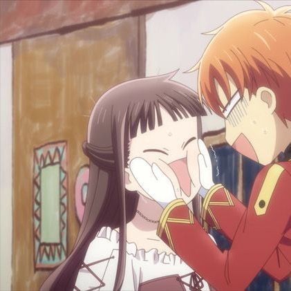 Matching Pfp Couple Fruits Basket, Fruits Basket Kyo, Kyo And Tohru, Fruits Basket Manga, Anime Bebe, Tamako Love Story, Tohru Honda, Shojo Anime, Fruits Basket Anime