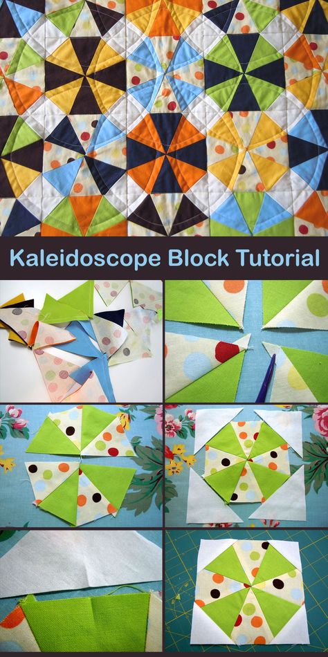 Kaleidoscope Quilt Blocks Tutorial Quilting A Kaleidoscope Quilt, Kalidescope Quilt Patterns, Kaleidoscope Quilt Tutorial Free Pattern, Kaleidoscope Quilt Pattern Free, Kaleidoscope Quilt Pattern, Kaleidoscope Quilts, Oil Cloth Bags, Visual Learner, Kaleidoscope Pattern