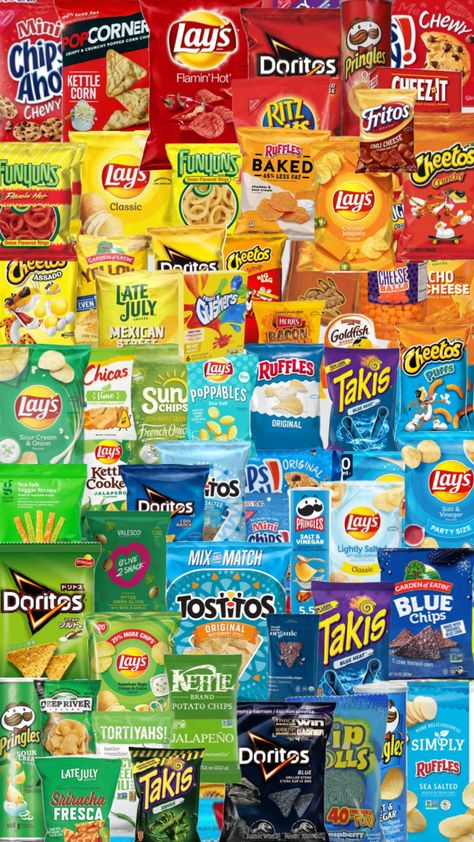 fatty behavior #fatty4life #food #chips Junk Organization, Sleepover Snacks, Food Collage, Lays Chips, Hot Corn, Kettle Corn, Chili Cheese, Corn Chips, Unhealthy Food