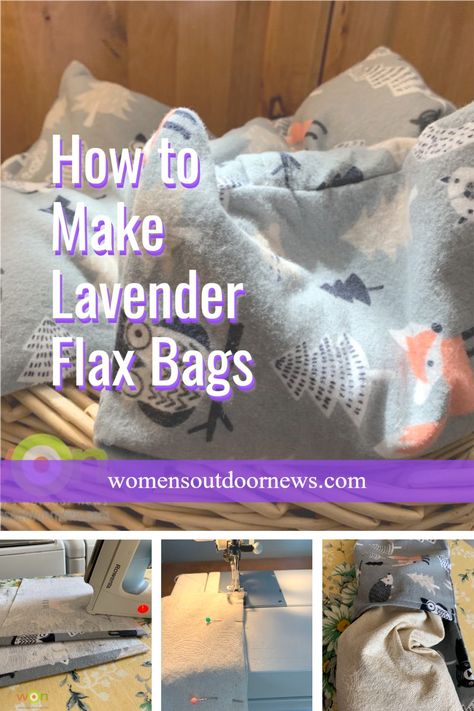 Babbs details how she makes lavender flax seed bags, which make perfect gifts for any occasion. Diy Flax Seed Heating Pad, Flax Seed Heating Pad Diy, Diy Rice Heating Pad, Flax Seed Heating Pad, Flax Bag, Diy Heating Pad, Esential Oils, Rice Heating Pads, Quarter Inch Seam