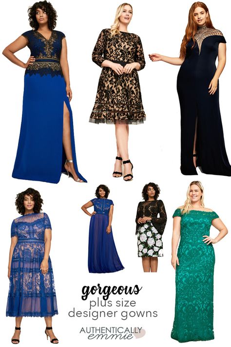 Gorgeous gowns galore! A selection of plus size gowns from formal and cocktail dresses. Designer Tadashi Shoji makes great plus size dresses for the most special occasions. See more styles from #plussize blogger Authentically Emmie #tadashi #formalgown #cocktaildress #dresses #style #fashion Prom Dresses Long Green, Prom Dresses Long Blue, Prom Dress Plus Size, Plus Size Gowns, Chiffon Fashion, Dresses Style, Dresses Designer, Plus Size Designers, Tadashi Shoji