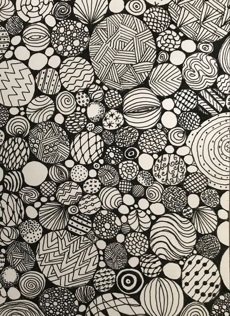 Doodle Paper, Zentangle Abstract Art, Zentangle Shading, Nature Zentangle Patterns, Zen Tangle, Landscape Zentangle, Zendoodle Art Mushroom, Amaze Zentangle Pattern, Black Pen Drawing